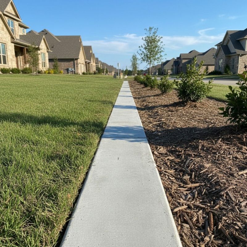 Lawn Curbing Installation detail